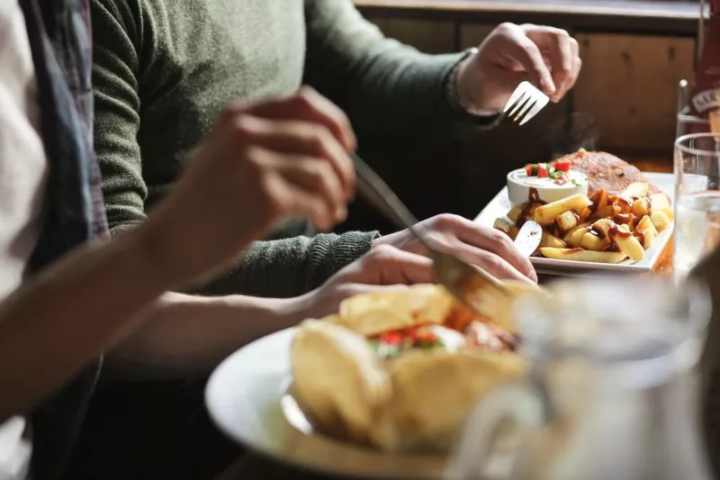 deftig Essen in Schottland